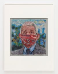 Homage to America's Doctor, Anthony S. Fauci by Keith Mayerson contemporary artwork works on paper, drawing