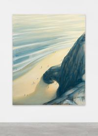 Beach with Cliff by Dan Attoe contemporary artwork painting