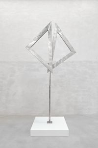 Two Open Triangles Up (Non-gyratory) by George Rickey contemporary artwork sculpture