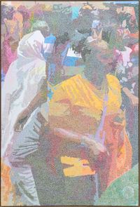 Jeune marchand ambulant by Alioune Diagne contemporary artwork painting, works on paper