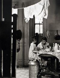 Kitchen Scene, Harlem Document by Aaron Siskind contemporary artwork photography