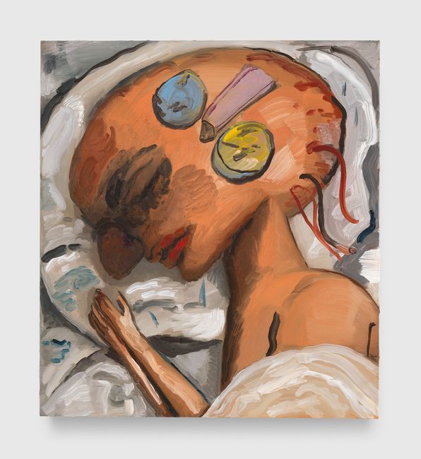 Sleeping Head by Dana Schutz contemporary artwork