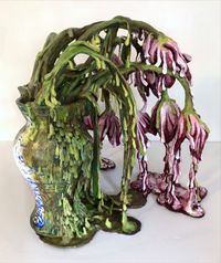 Weeping Tulips (Semper Augustus) (The Covid Diaries Series) by Valerie Hegarty contemporary artwork sculpture