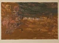 Desert Village by Paul Klee contemporary artwork painting, works on paper
