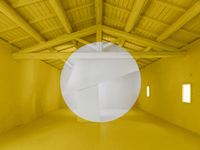Rognes, Yellow by Georges Rousse contemporary artwork print