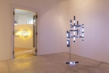 Contemporary art exhibition, Brigitte Kowanz, Remember the Future at Galerie Krinzinger, Seilerstätte 16, Vienna, Austria