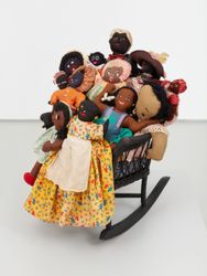 Exhibition view: Betye Saar, Black Doll Blues, Roberts Projects, Los Angeles (18 September–6 November 2021). Courtesy the artist and Roberts Projects.