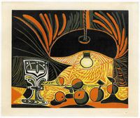 Nature morte sous la Lampe by Pablo Picasso contemporary artwork print