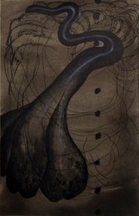 Dark diary by Pakkiyarajah Pushpakanthan contemporary artwork painting, works on paper, drawing