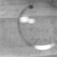 Gandhi's Glasses—Viewing a note on his 'day of silence' shortly before his death by Tomoko Yoneda contemporary artwork photography