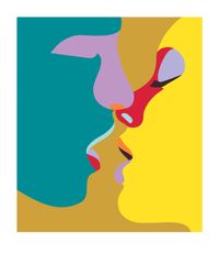 Illicit Kisses (Limited Edition) by Helen Beard contemporary artwork print