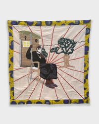 In Memoriam of an Ashanti Warrior, 1996 by Gary Tyler contemporary artwork textile