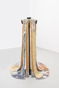 OUSIA1, Umhang by Flora Hauser contemporary artwork sculpture, mixed media, textile