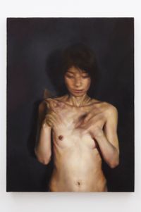 Swinging Nude by Naoto Kawahara contemporary artwork painting