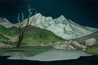 山 Montagne by Li Donglu contemporary artwork painting, works on paper