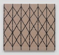 Woven Collapsible Gate, Expanded (Black) by Analia Saban contemporary artwork painting