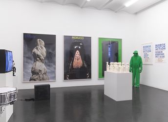 Exhibition view: Mark Leckey, Stills & Trailers, Galerie Buchholz, Cologne (18 April–30 June 2012). Courtesy Galerie Buchholz.