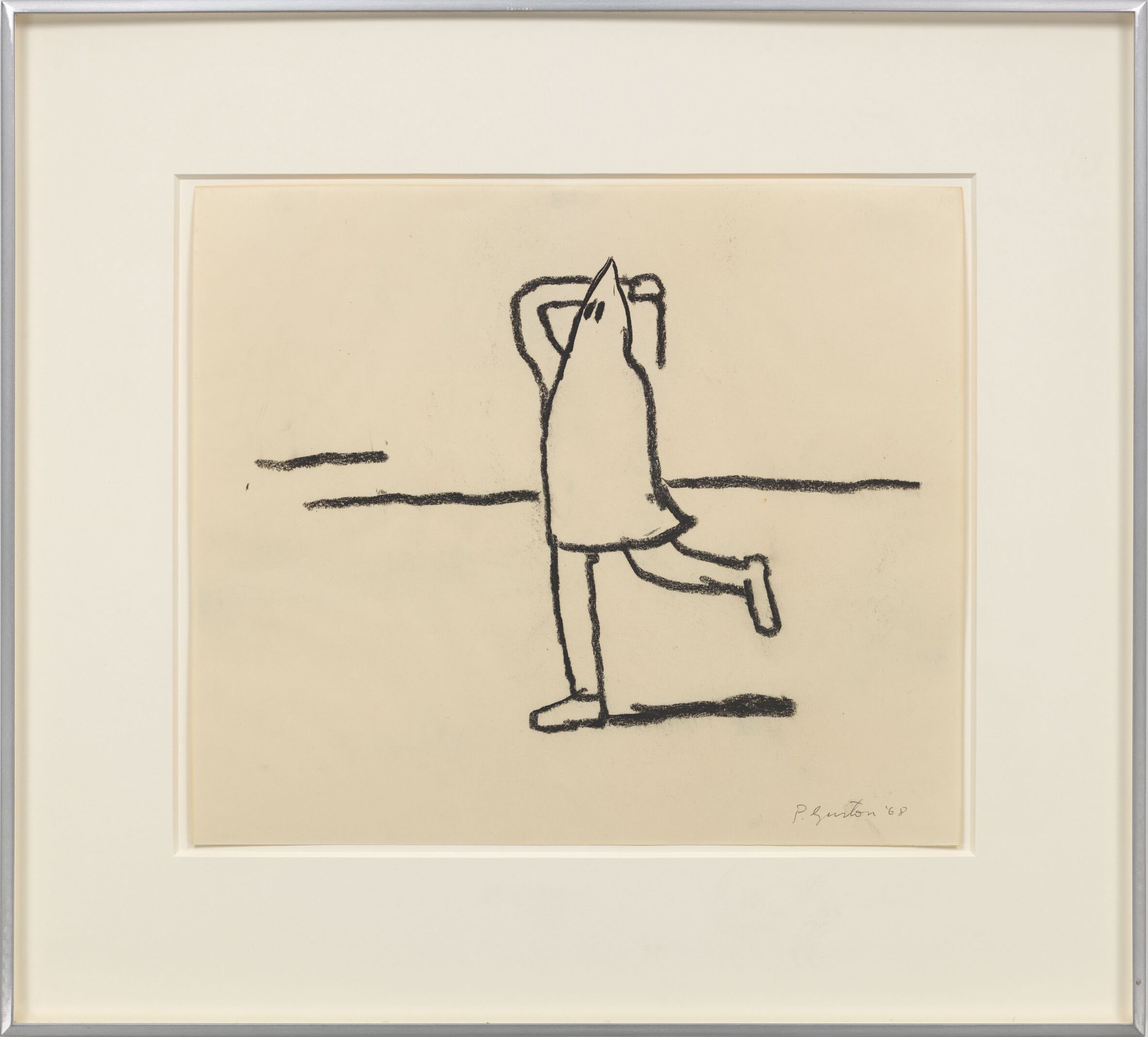 Untitled, 1968 by Philip Guston, Charcoal on paper, 35.6 x 40.6 cm