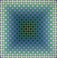 Alom VV by Victor Vasarely contemporary artwork painting