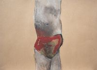The Fragmented Body 7, by Fabienne Francotte contemporary artwork painting, works on paper