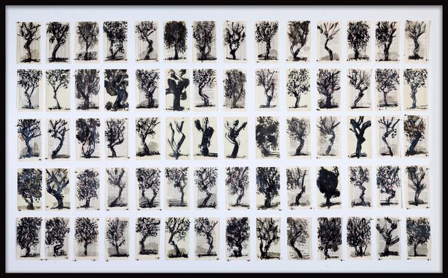 Drawing for Waiting for the Sibyl (Composite of Trees I) by William Kentridge contemporary artwork