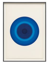 Kreiskomposition, blau by Robert Rotar contemporary artwork painting