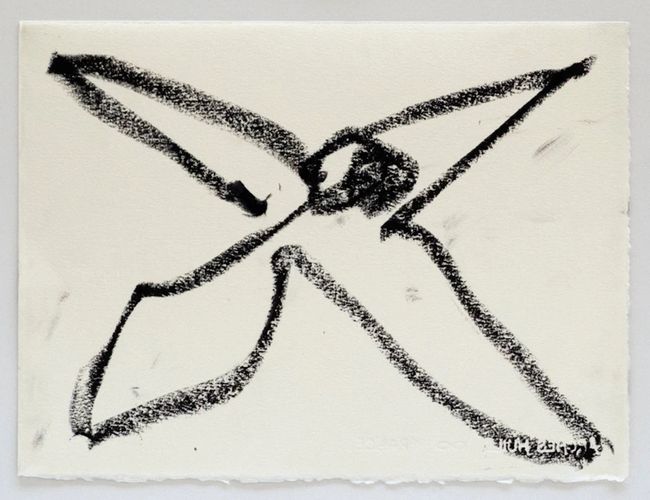 Reanimation performance drawing (Bird Drawing) by Joan Jonas contemporary artwork