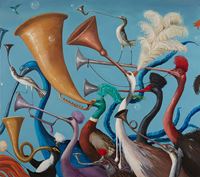 Hubbub by Joanna Braithwaite contemporary artwork painting