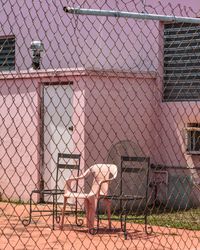 Pink Chair in Normandy Shores by Anastasia Samoylova contemporary artwork photography, print
