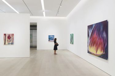 Exhibition view: Jules de Balincourt, Midnight Movers, Pace Gallery, New York (15 September–28 October 2023). © Jules de Balincourt. Courtesy Pace Gallery.