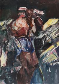 Boxer by Zhu Xiangmin contemporary artwork painting
