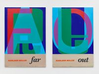 Far Out by Harland Miller contemporary artwork painting, works on paper