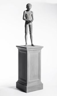 Lucas (small version) by Hans Op de Beeck contemporary artwork sculpture