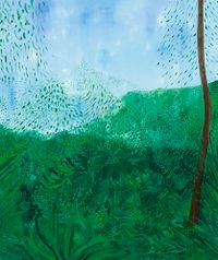 Landscape (vegetation and tree) by Sally Ross contemporary artwork painting, works on paper, sculpture