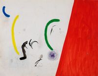 Sans titre I by Joan Miró contemporary artwork painting, works on paper, drawing