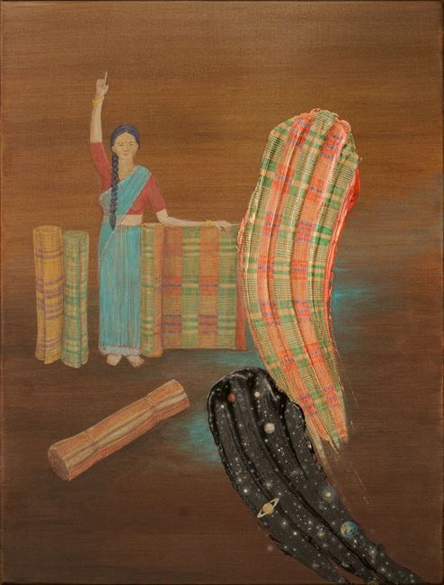 Smears to weave her everyday by NS Harsha contemporary artwork