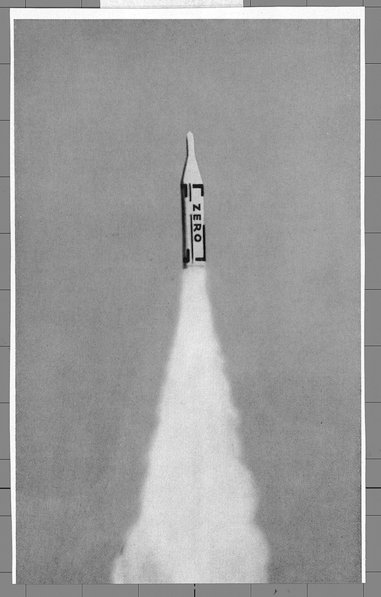 Illustration from ZERO 3 (July 1961), design by Heinz Mack. © Heinz Mack. Photo: Heinz Mack