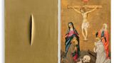 Contemporary art exhibition, Lucio Fontana, Fontana and The Gothic at Protestant Church, St. Moritz