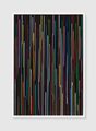 Staggered Lines: Ivory Black by Ian Davenport contemporary artwork 2
