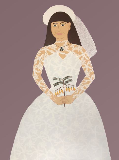 Mum on her wedding day by Ayesha Green contemporary artwork