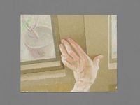 Mână la fereastră (Hand at the Window) by Diana Cepleanu contemporary artwork painting