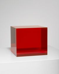 7/13/19 Red Orange Box by Peter Alexander contemporary artwork sculpture