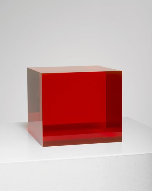7/13/19 Red Orange Box by Peter Alexander contemporary artwork