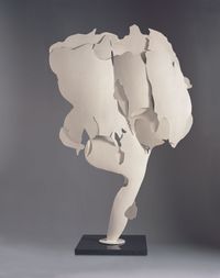 Ferro trasparente bianco II (Transparent White Iron II) by Pietro Consagra contemporary artwork sculpture