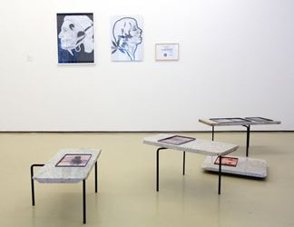 Exhibition view: Group Exhibition, Artists in Residence 2018, Krinzinger Projekte (10 April–18 May 2019). Courtesy Galerie Krinzinger.