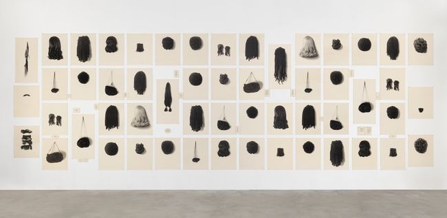 Wigs II by Lorna Simpson contemporary artwork