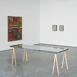 Exhibition view: David Koloane, … Also Reclaiming Space, Goodman Gallery, London (2 December 2020–9 January 2021). Courtesy Goodman Gallery.