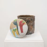 Stool 1 by Fritsch & Walker contemporary artwork textile, ceramics