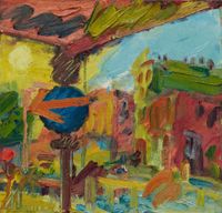 The Awning 1 by Frank Auerbach contemporary artwork painting, works on paper