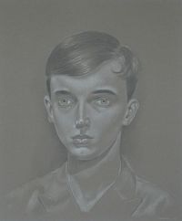 Frederick Valentich by Peter Stichbury contemporary artwork drawing